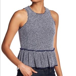 Rebecca Taylor peplum tweed top
